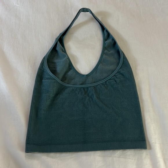 Urban Outfitters Teal stretchy halter top - Picture 2 of 2